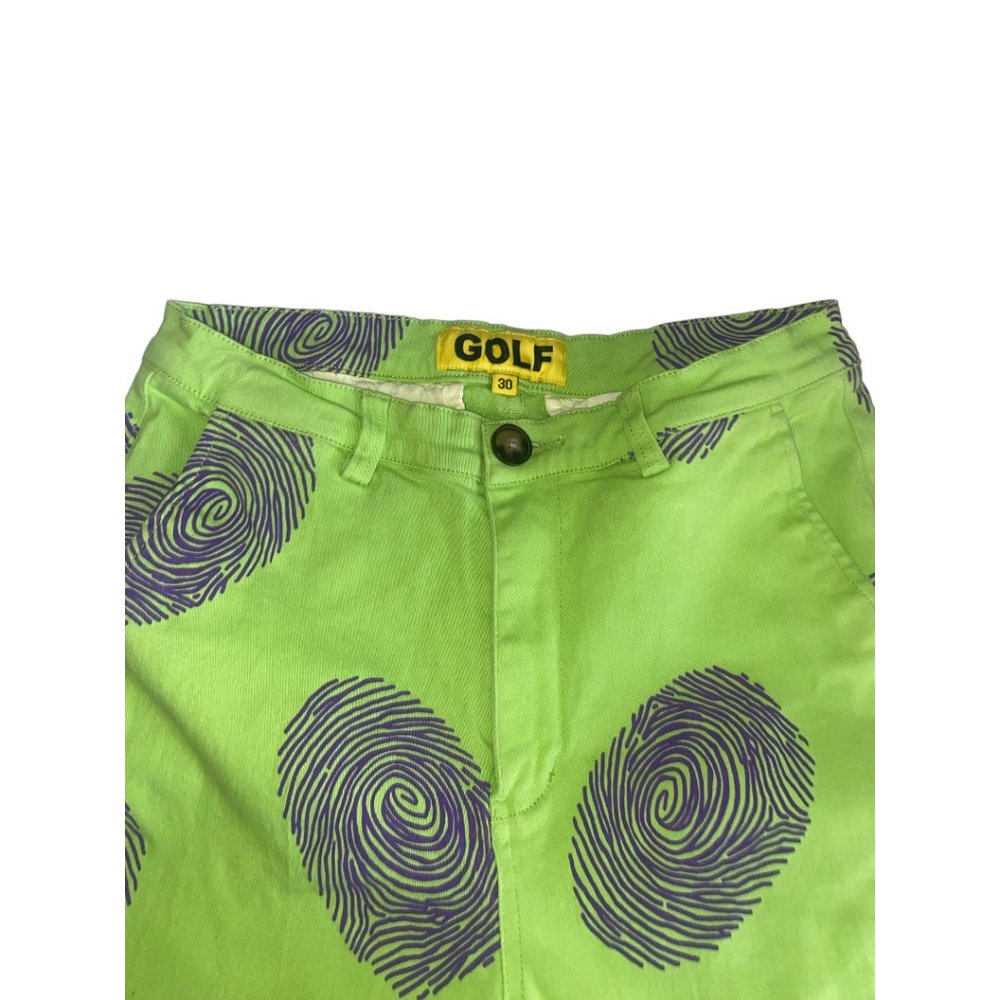 Golf wang  fingerprint lime green Tyler the creator straight leg  30 indie pants - Picture 5 of 6